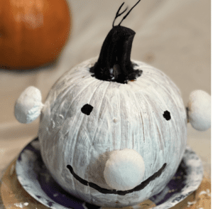 No Carve Pumpkin: Diary of a Wimpy Kid example